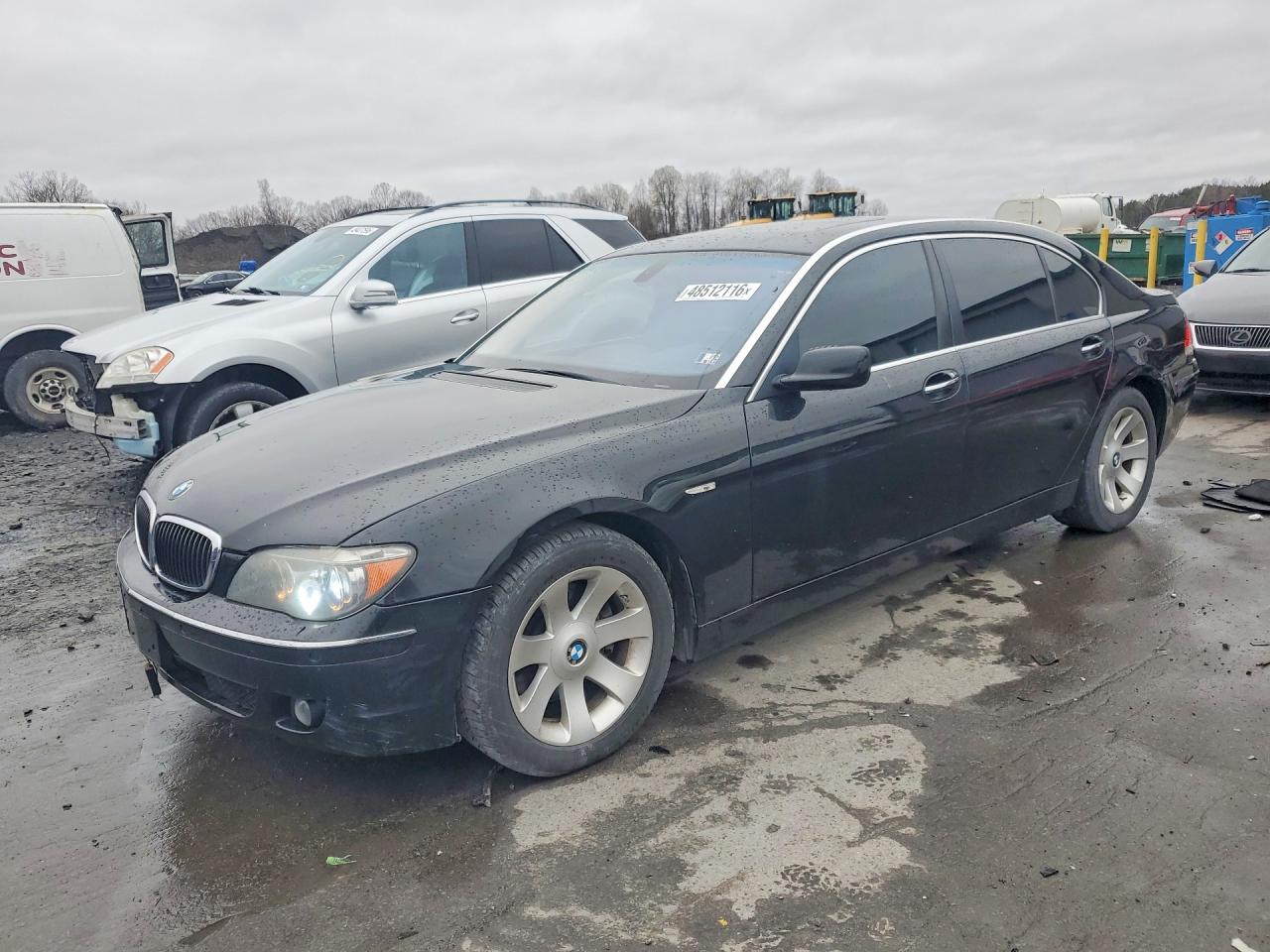 2008 Bmw 750 Li Black vin: WBAHN83598DT79639