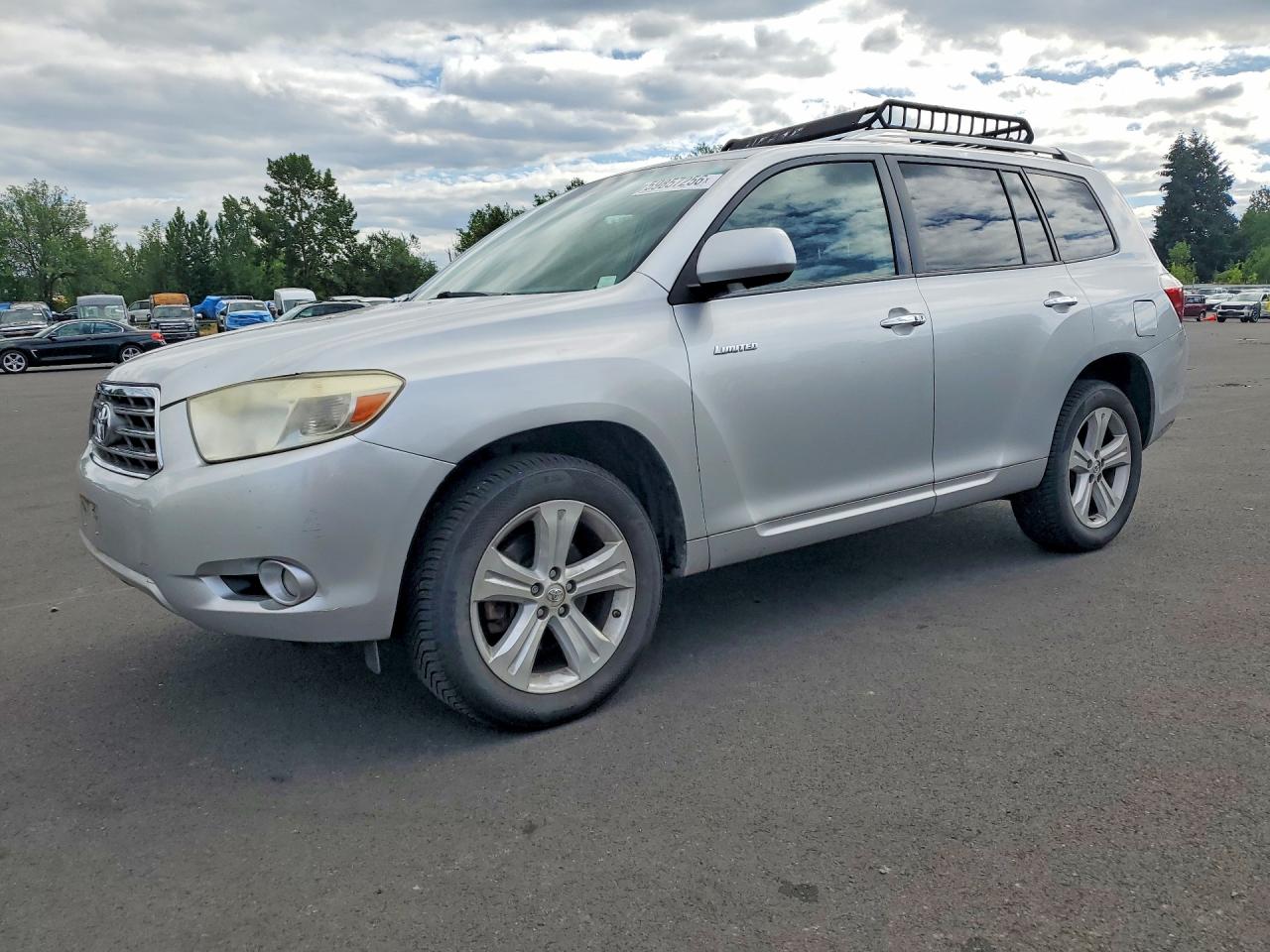 2009 Toyota Highlander Limited White vin: JTEES42A192144375