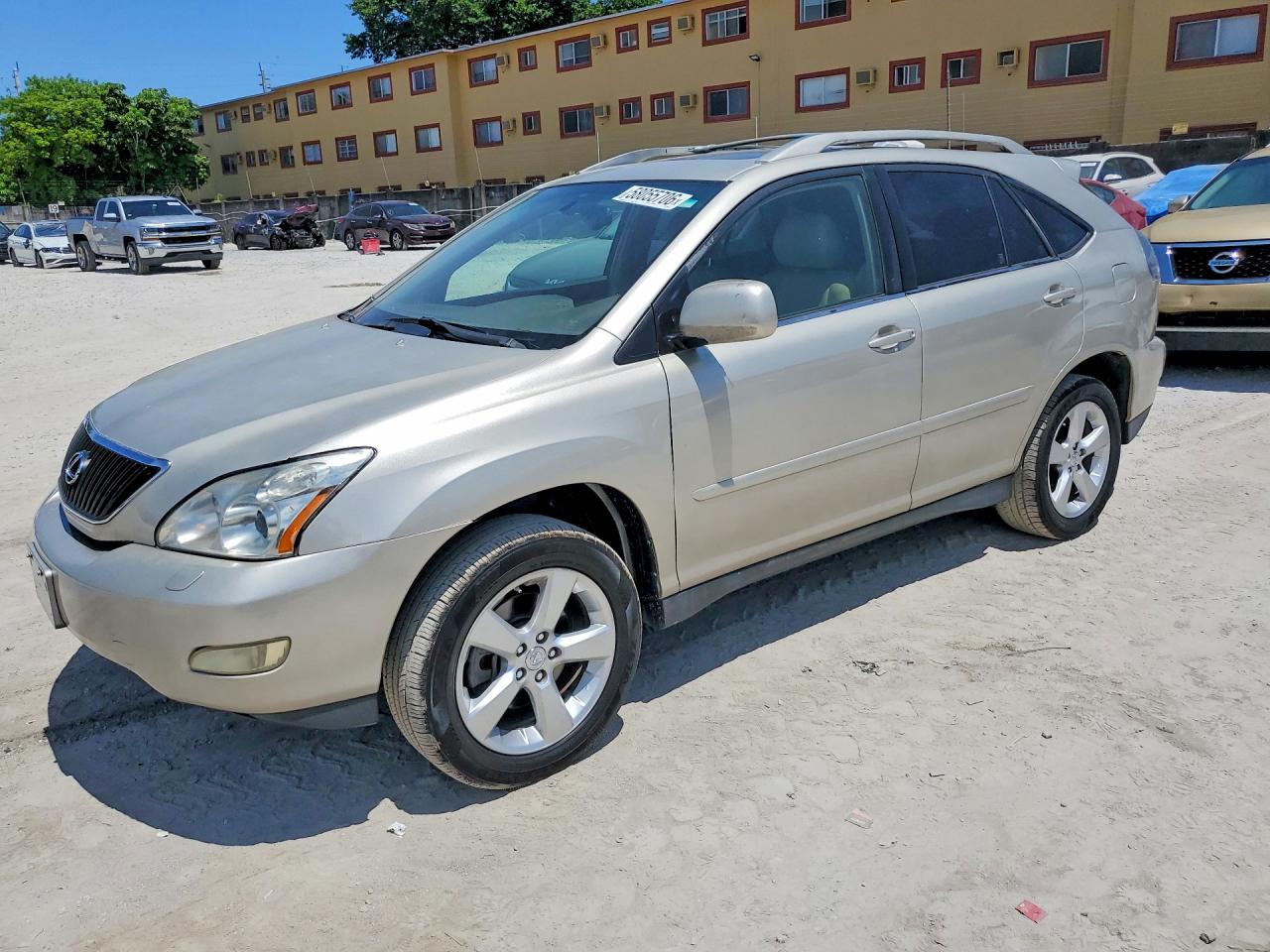 2007 Lexus Rx 350 Бежевый vin: JTJGK31U470001350