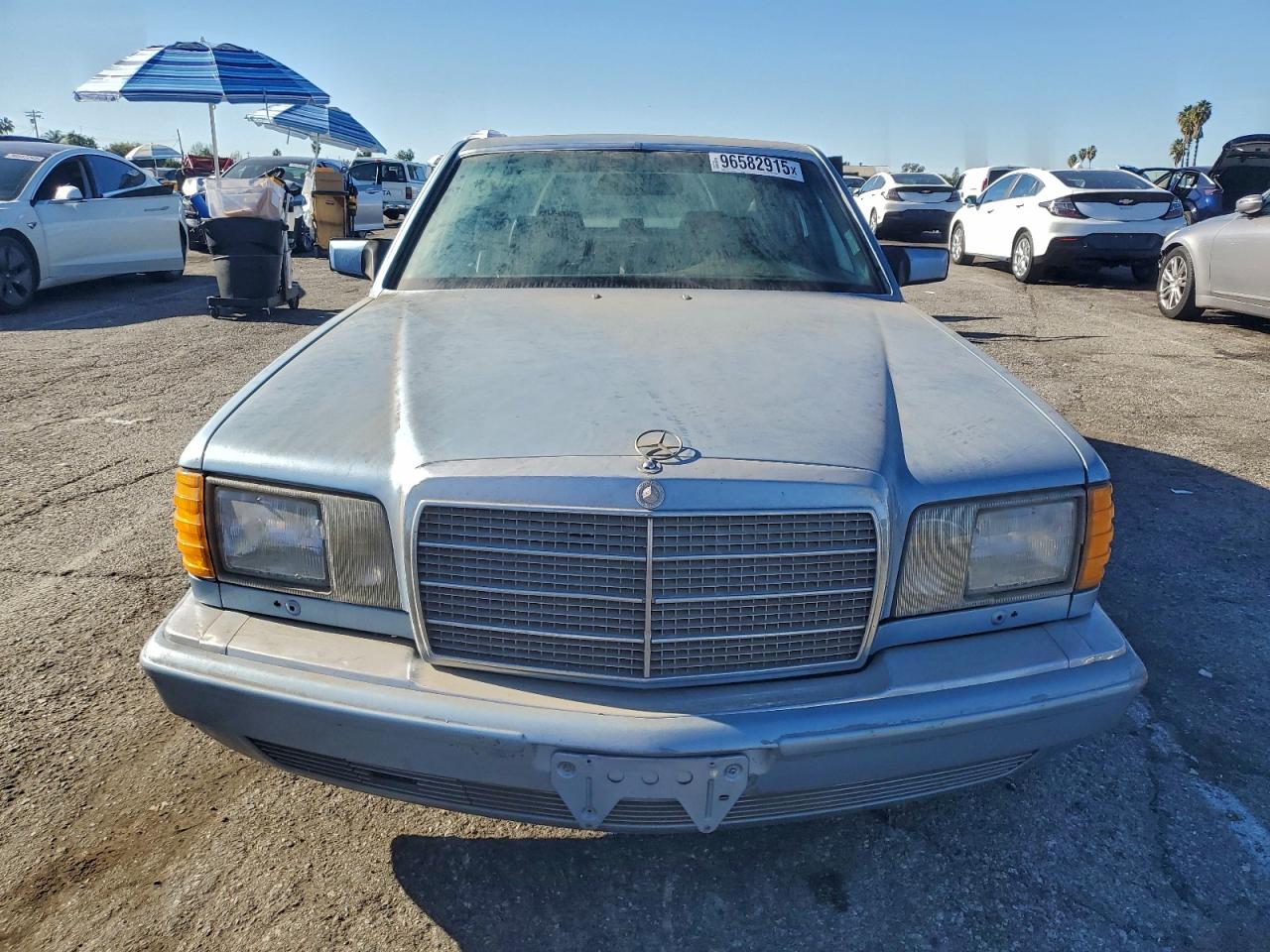 1987 Mercedes-benz 560 Sel Blue vin: WDBCA39D9HA317961
