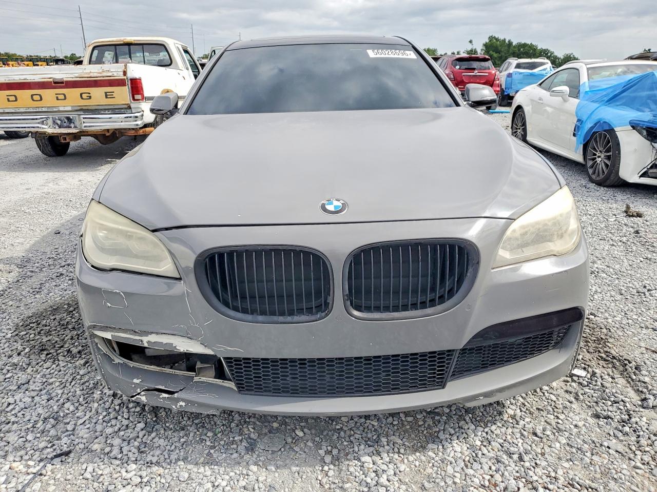 2015 Bmw 740 Li Gray vin: WBAYE4C57FD139009