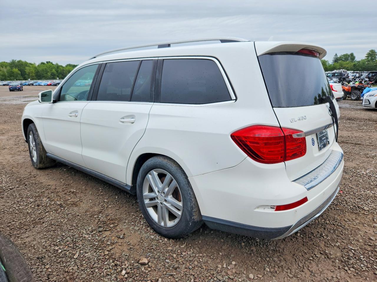 2014 Mercedes-benz Gl 450 4matic White vin: 4JGDF7CE8EA369184