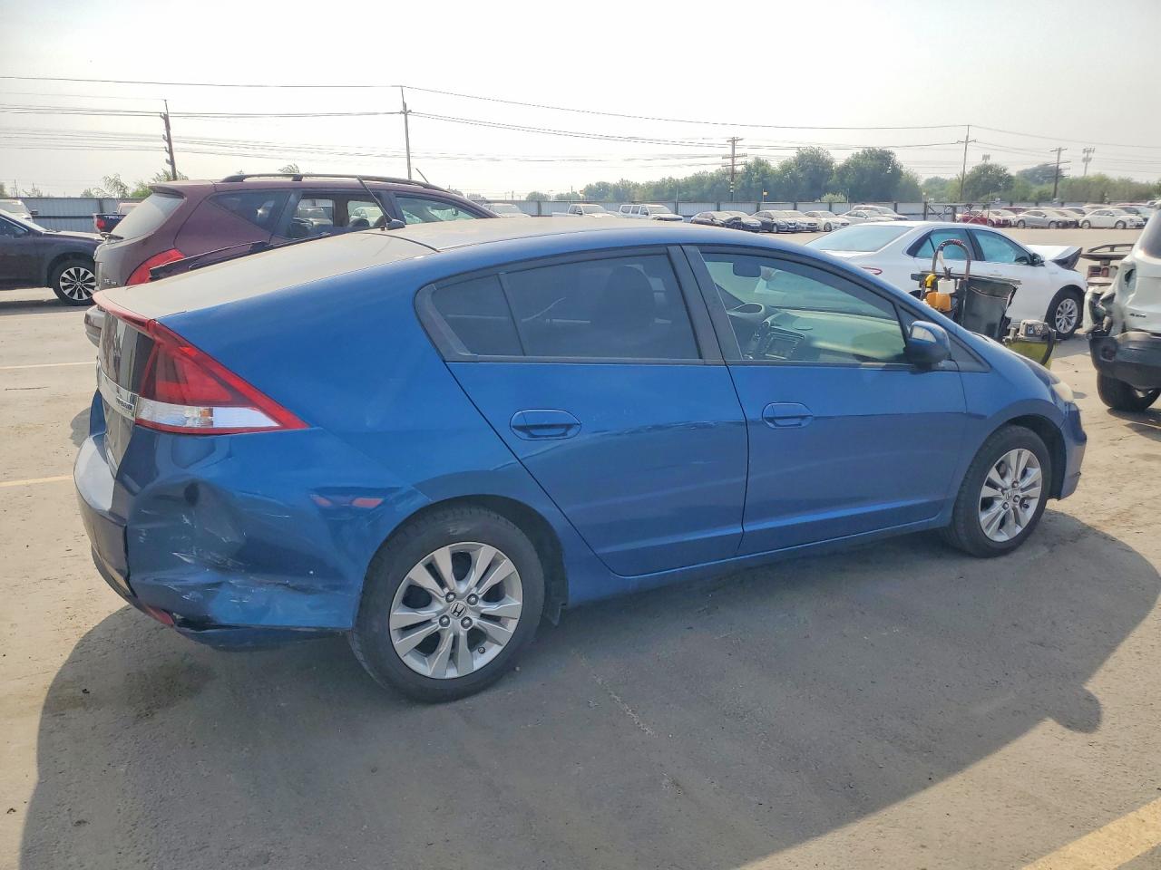 2012 Honda Insight Ex Blue vin: JHMZE2H79CS003752