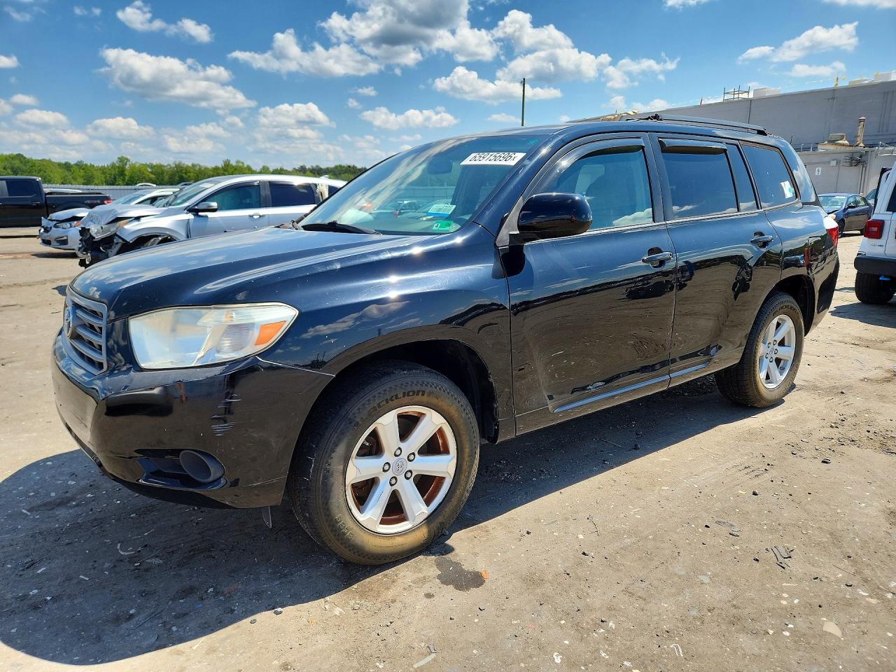 2010 Toyota Highlander Base Black vin: 5TDBK3EH0AS031881