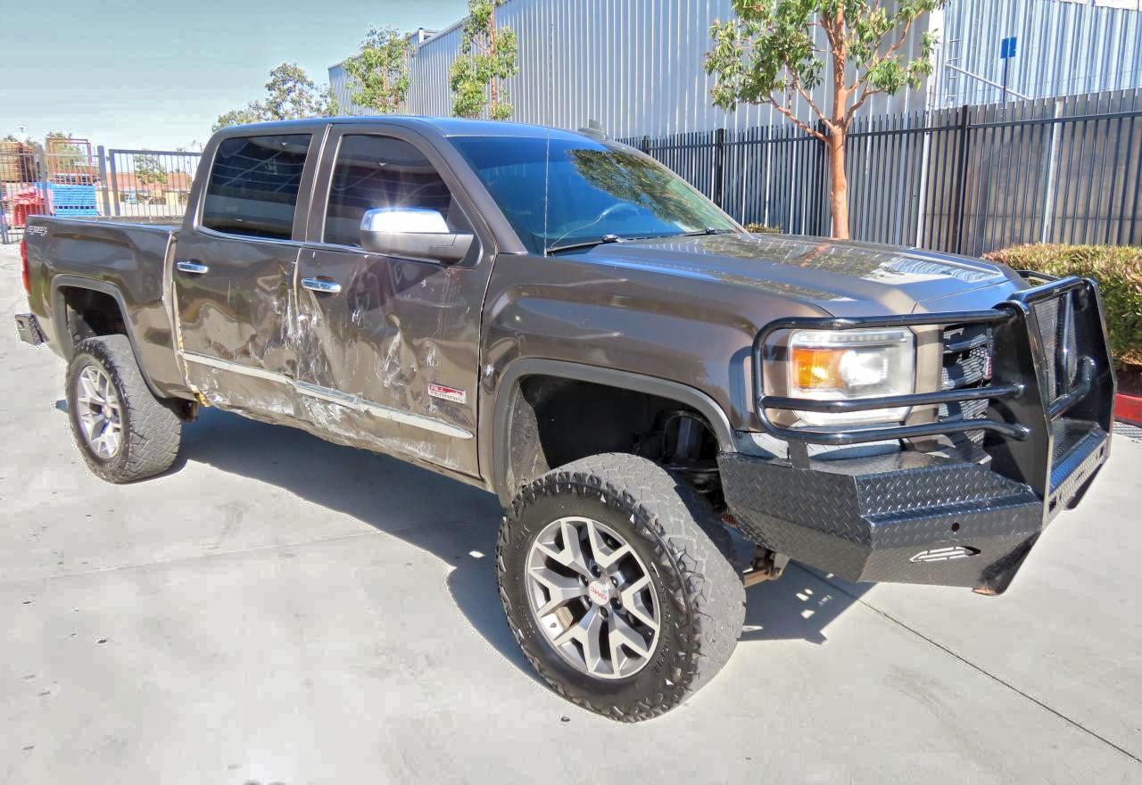 2015 Gmc Sierra K1500 Slt Brown vin: 3GTU2VEC0FG106920