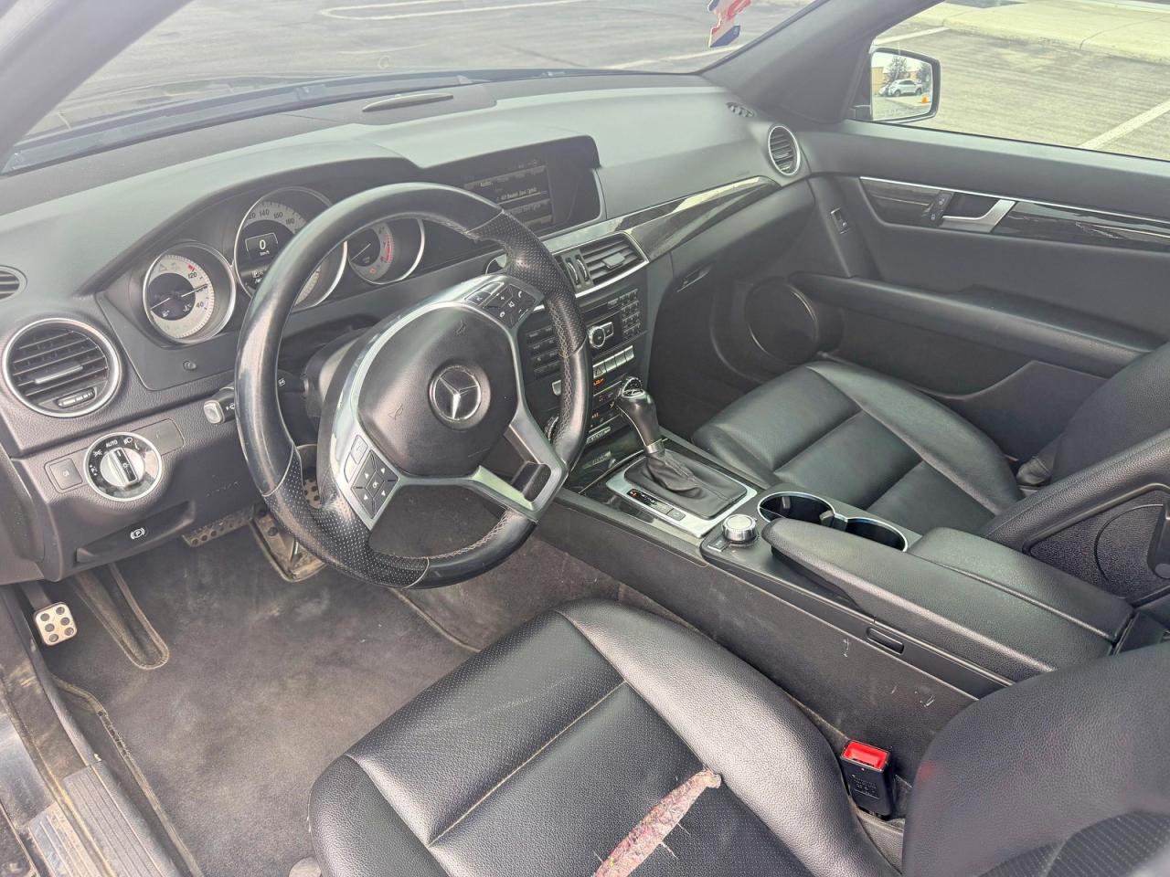 2013 Mercedes-benz C 350 4matic Black vin: WDDGF8JBXDA798184