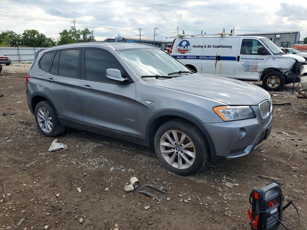 2013 Bmw X3 Xdrive28i Gray vin: 5UXWX9C57D0A21937