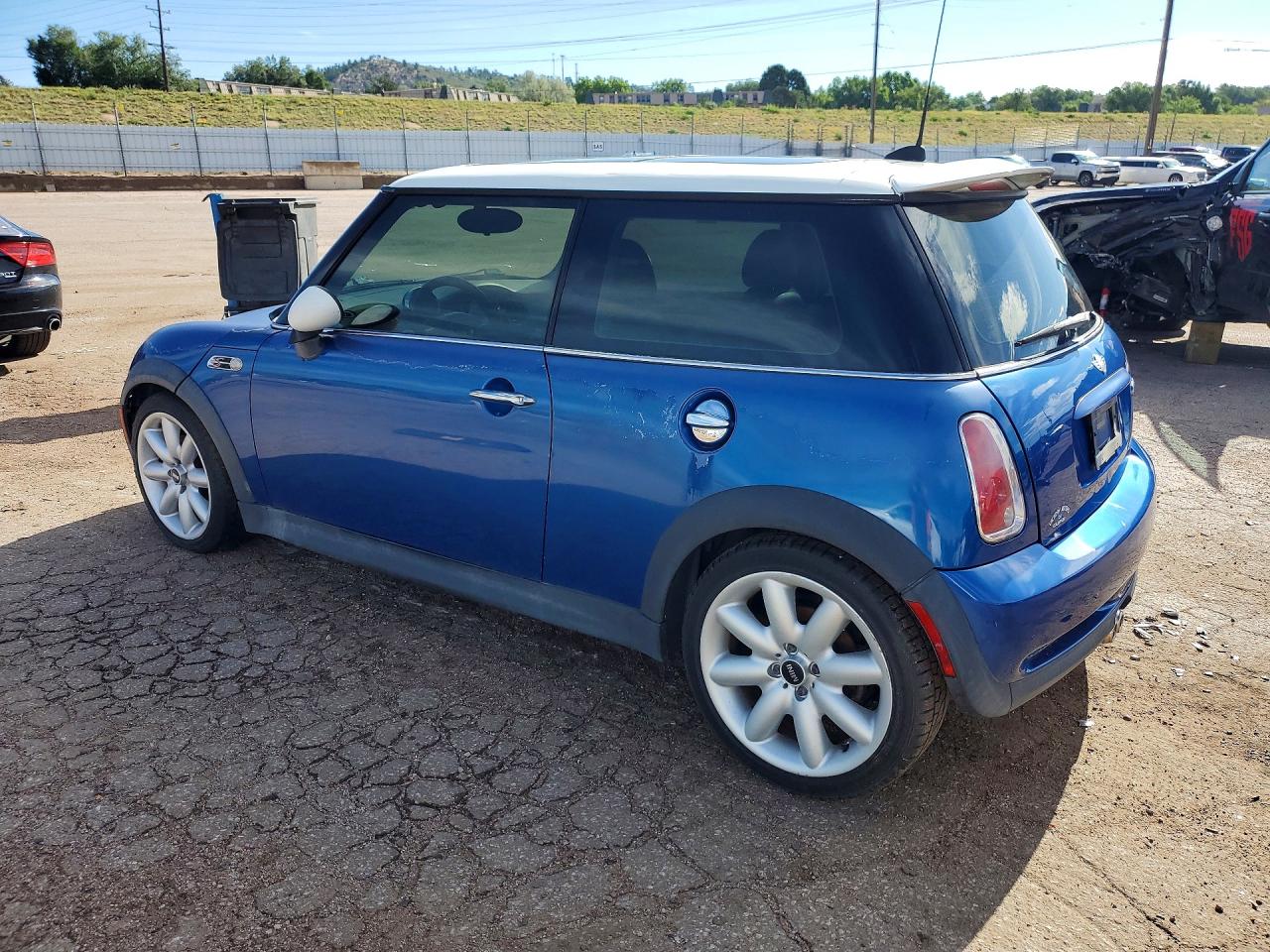 2006 Mini Cooper S Синий vin: WMWRE33546TJ35780
