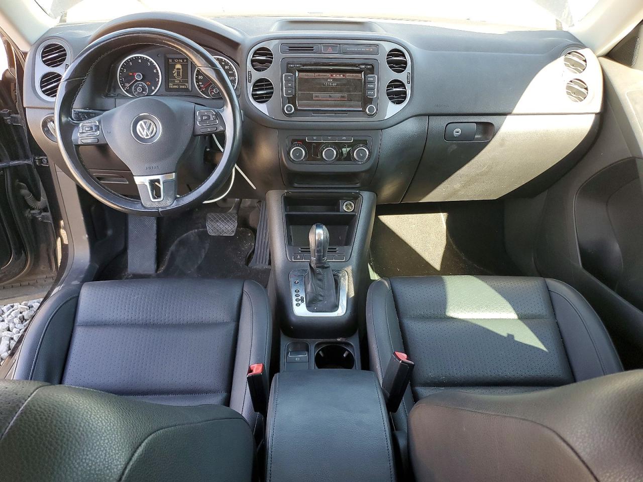 2012 Volkswagen Tiguan S Black vin: WVGBV7AX4CW518544
