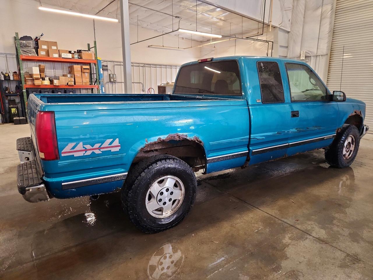 1996 Chevrolet Gmt-400 K1500 Teal vin: 2GCEK19M0T1103388