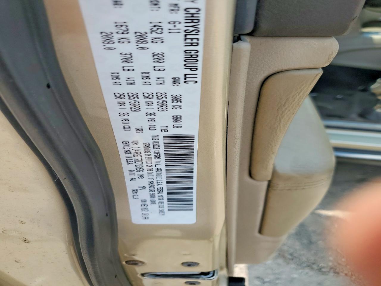 2011 Jeep Grand Cherokee Overland Gold vin: 1J4RR6GT7BC713036