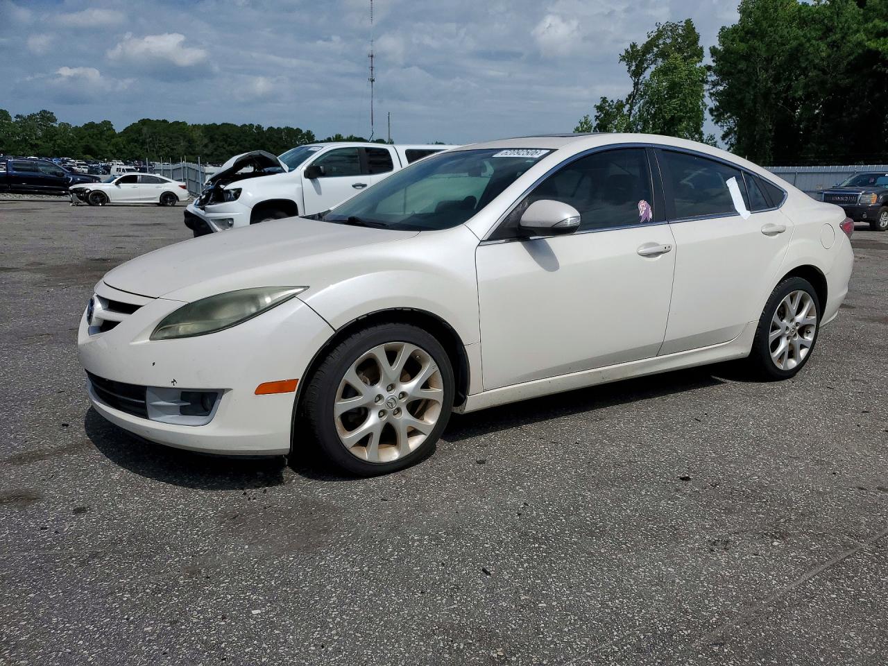 2013 Mazda 6 Grand Touring White vin: 1YVHZ8CB0D5M09381