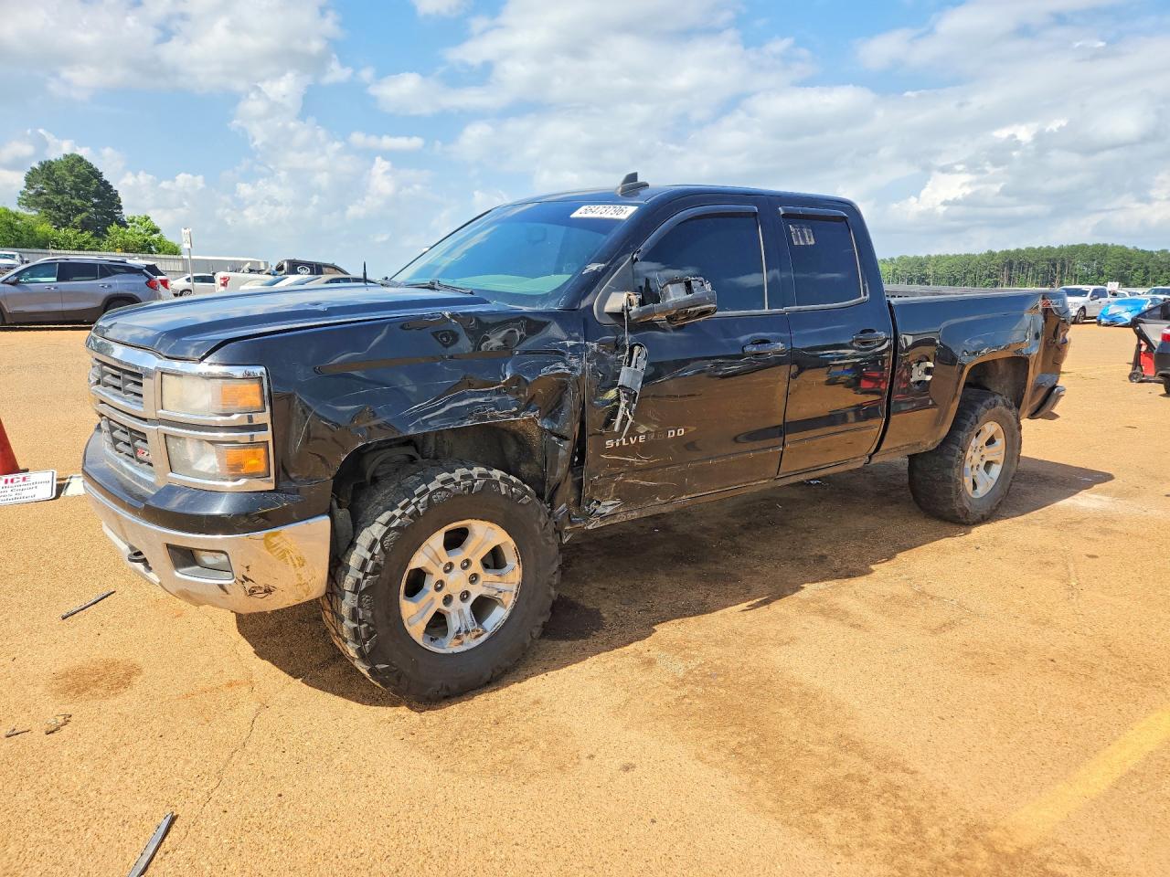 2015 Chevrolet Silverado K1500 Lt Black vin: 1GCVKREC5FZ165067