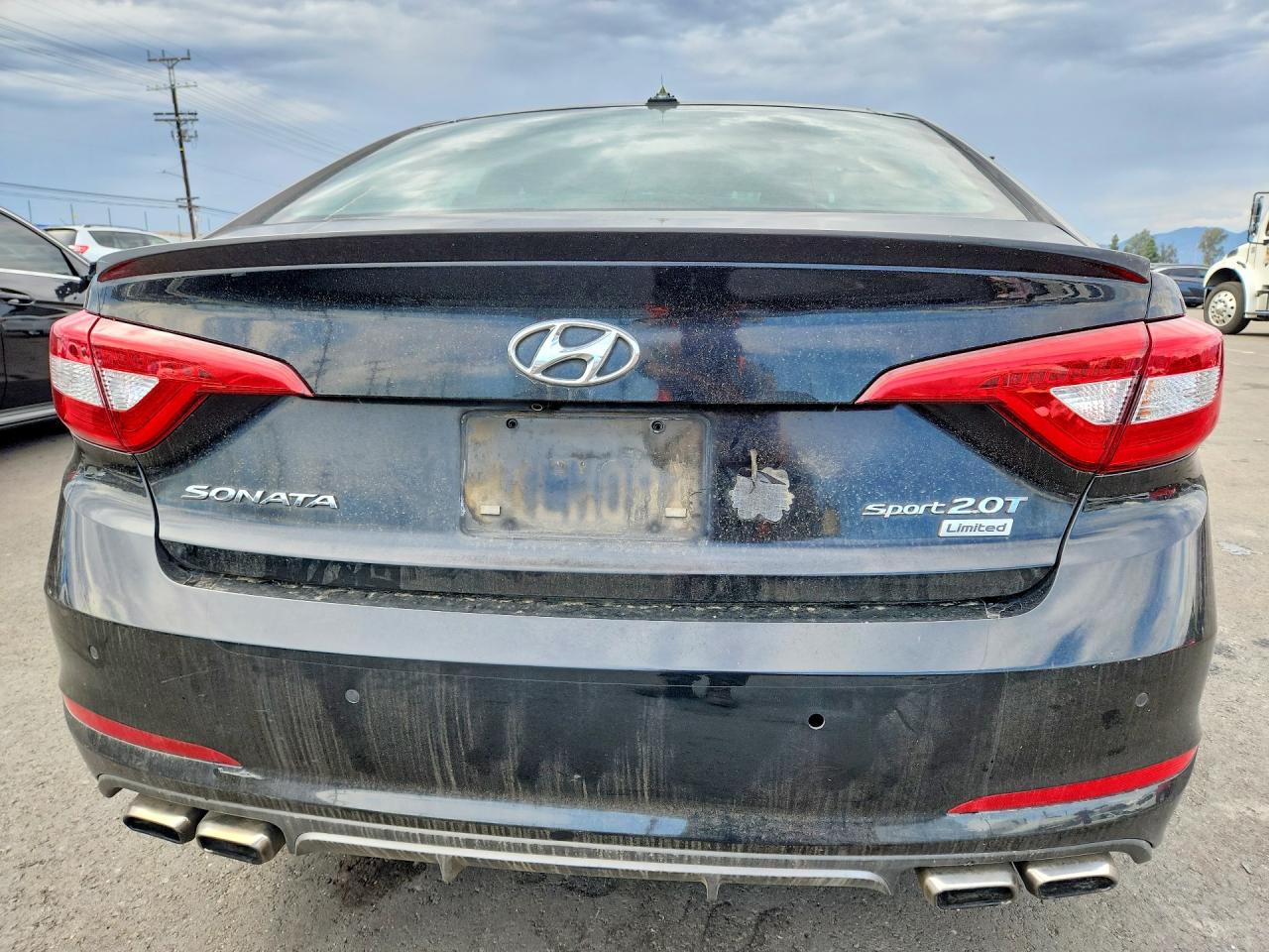 2015 Hyundai Sonata Limited 2.0t Black vin: 5NPE34AB5FH123454