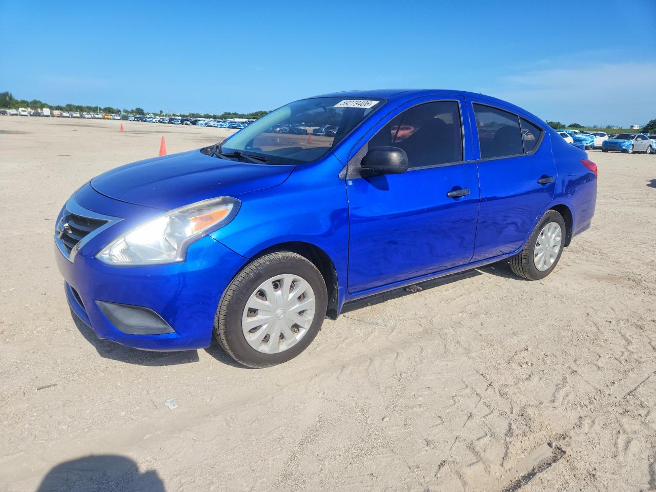 2015 Nissan Versa 1.6 S Plus Blue vin: 3N1CN7AP0FL948898