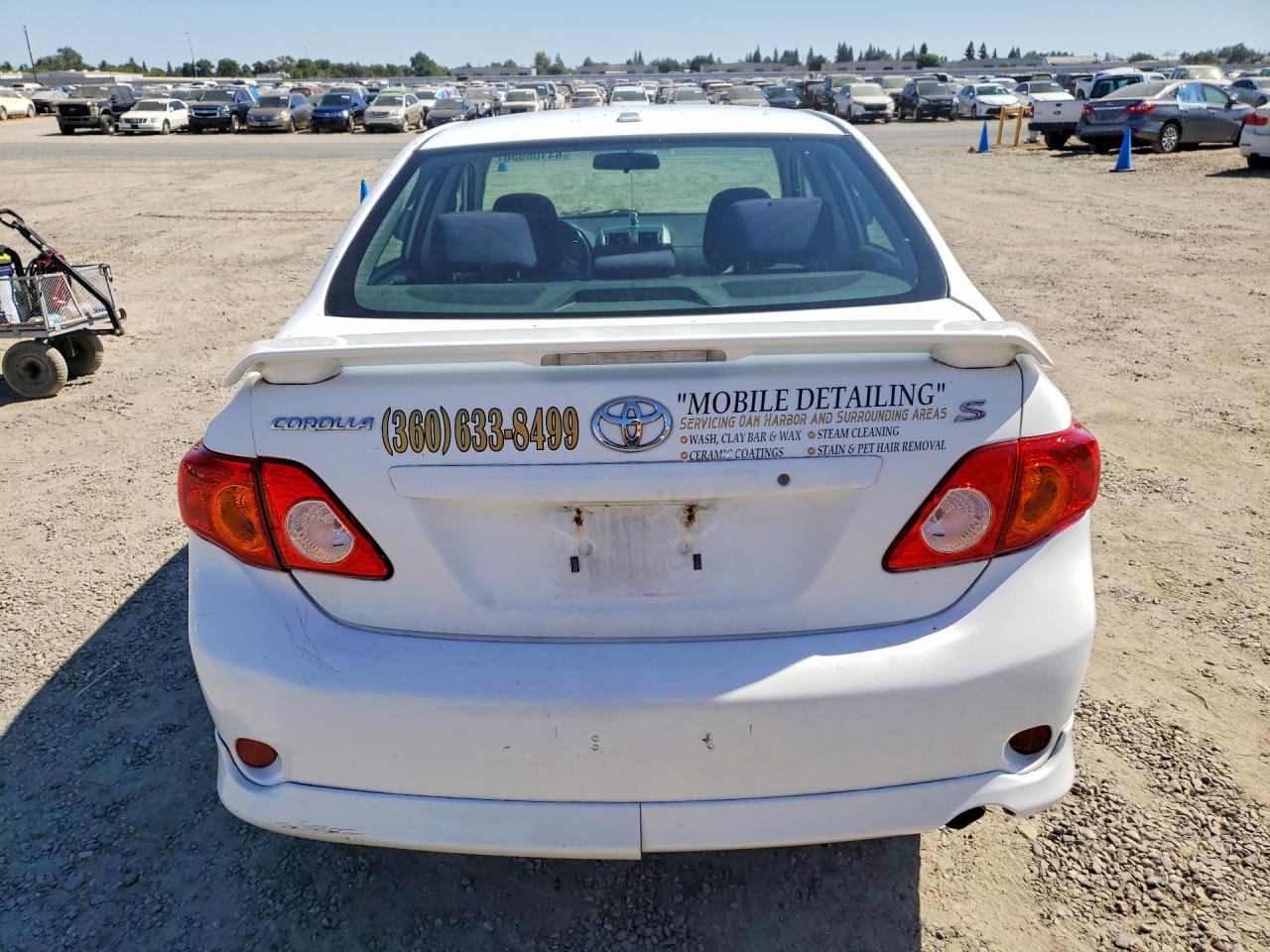 2009 Toyota Corolla S White vin: 1NXBU40E39Z034404
