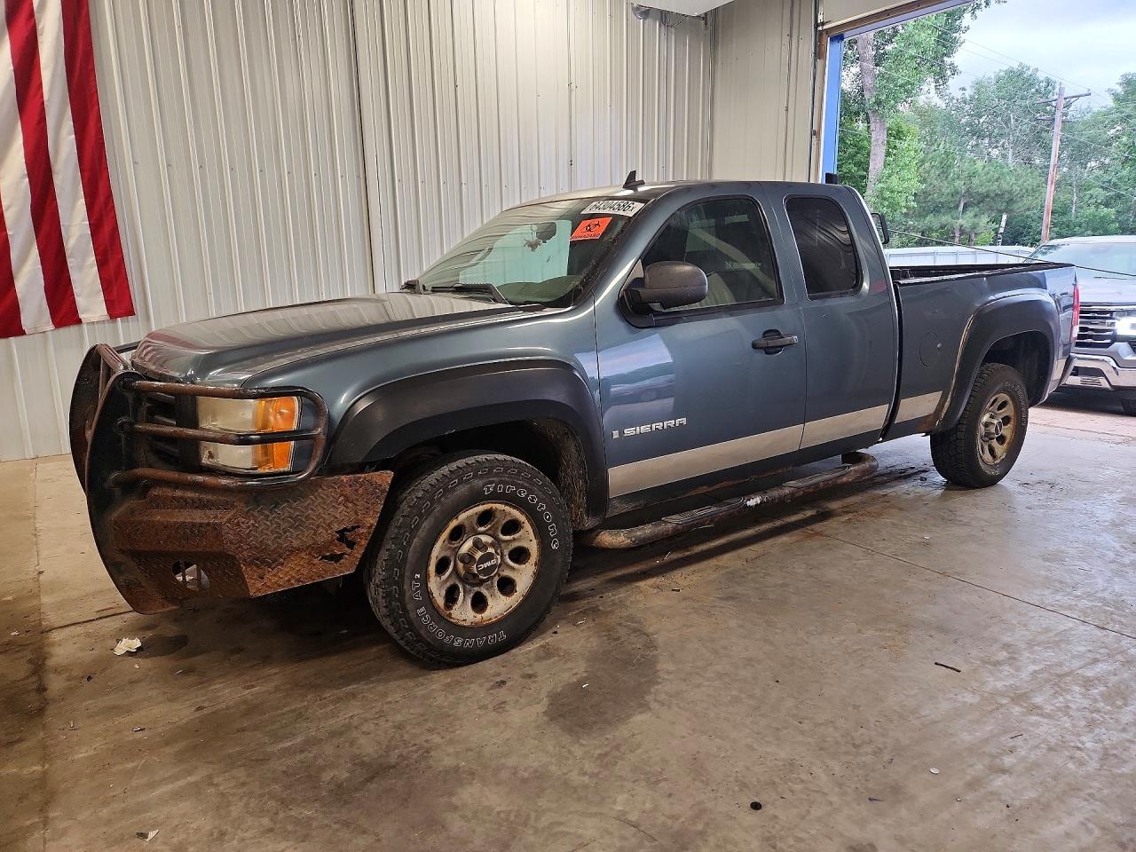 2008 Gmc Sierra K1500 Blue vin: 2GTEK190881212802