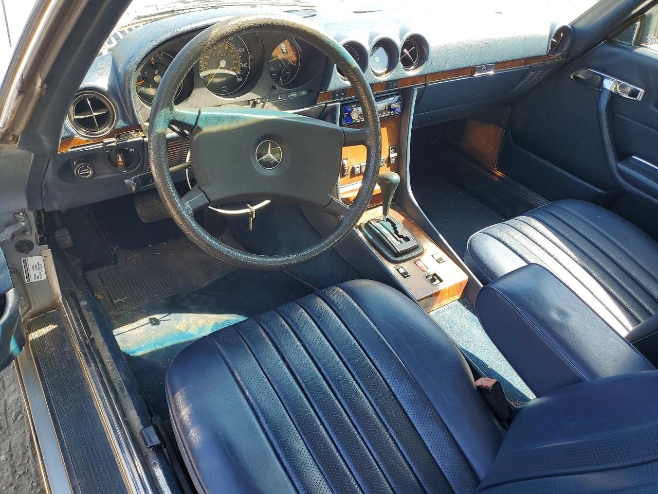 1984 Mercedes-benz 380 Sl Silver vin: WDBBA45AXEA003535
