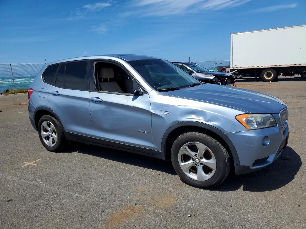 2012 Bmw X3 Xdrive28i Blue vin: 5UXWX5C59CL726421