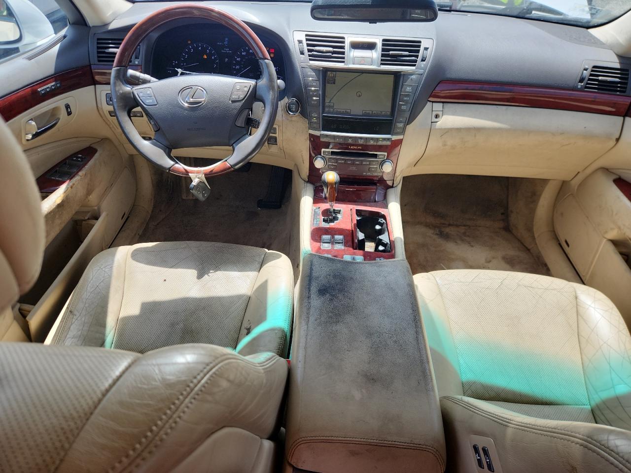 2010 Lexus Ls 460 White vin: JTHCL5EF5A5007141