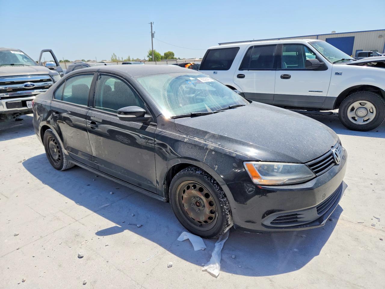 2014 Volkswagen Jetta Se Black vin: 3VWD17AJ4EM392707