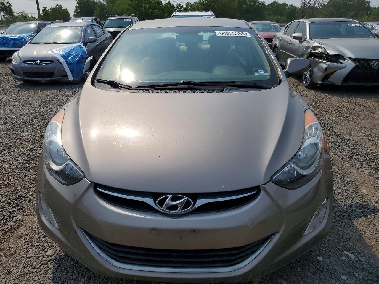2013 Hyundai Elantra Gls Beige vin: 5NPDH4AE1DH156889