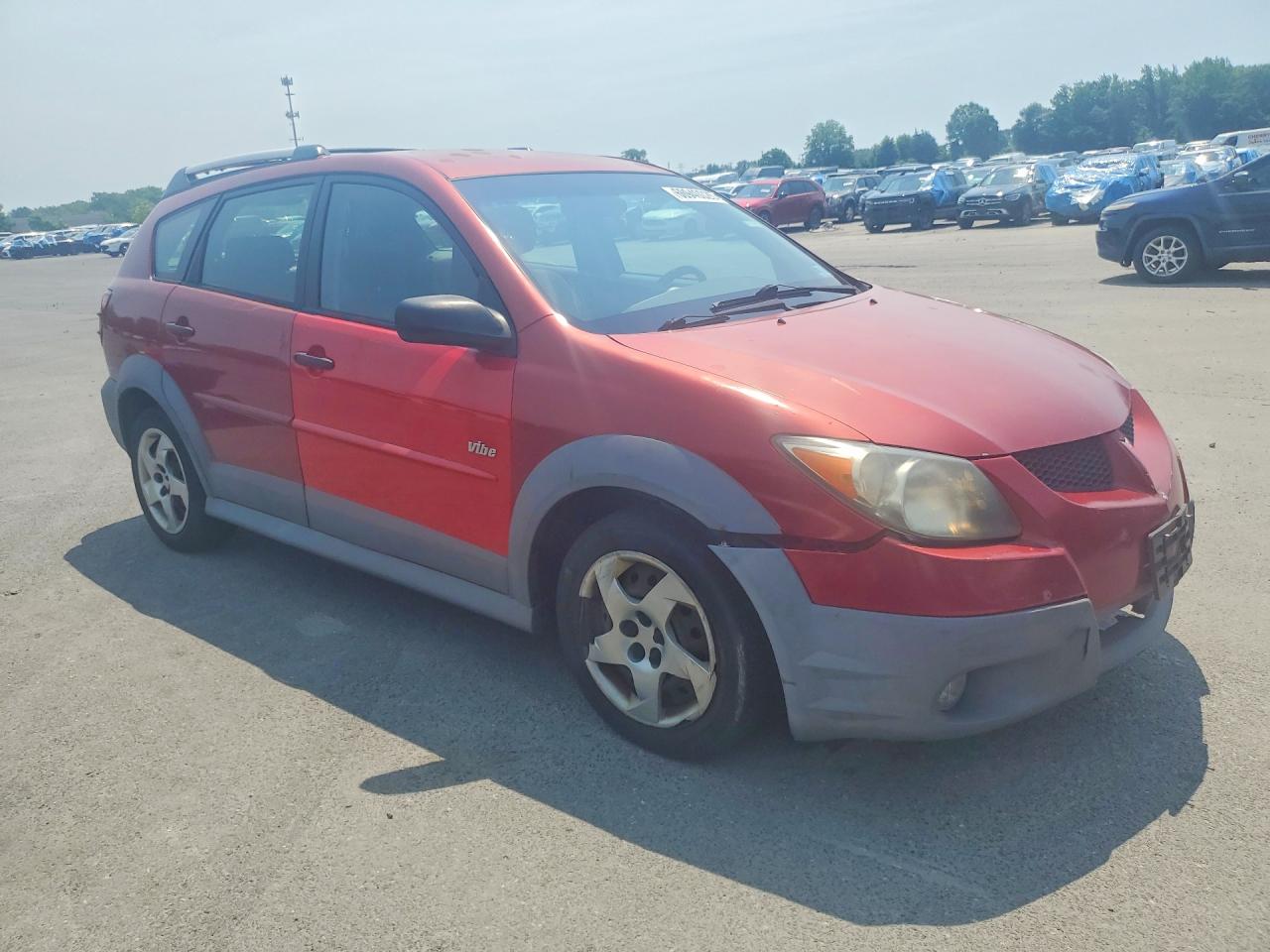 2004 Pontiac Vibe Red vin: 5Y2SL62844Z432467