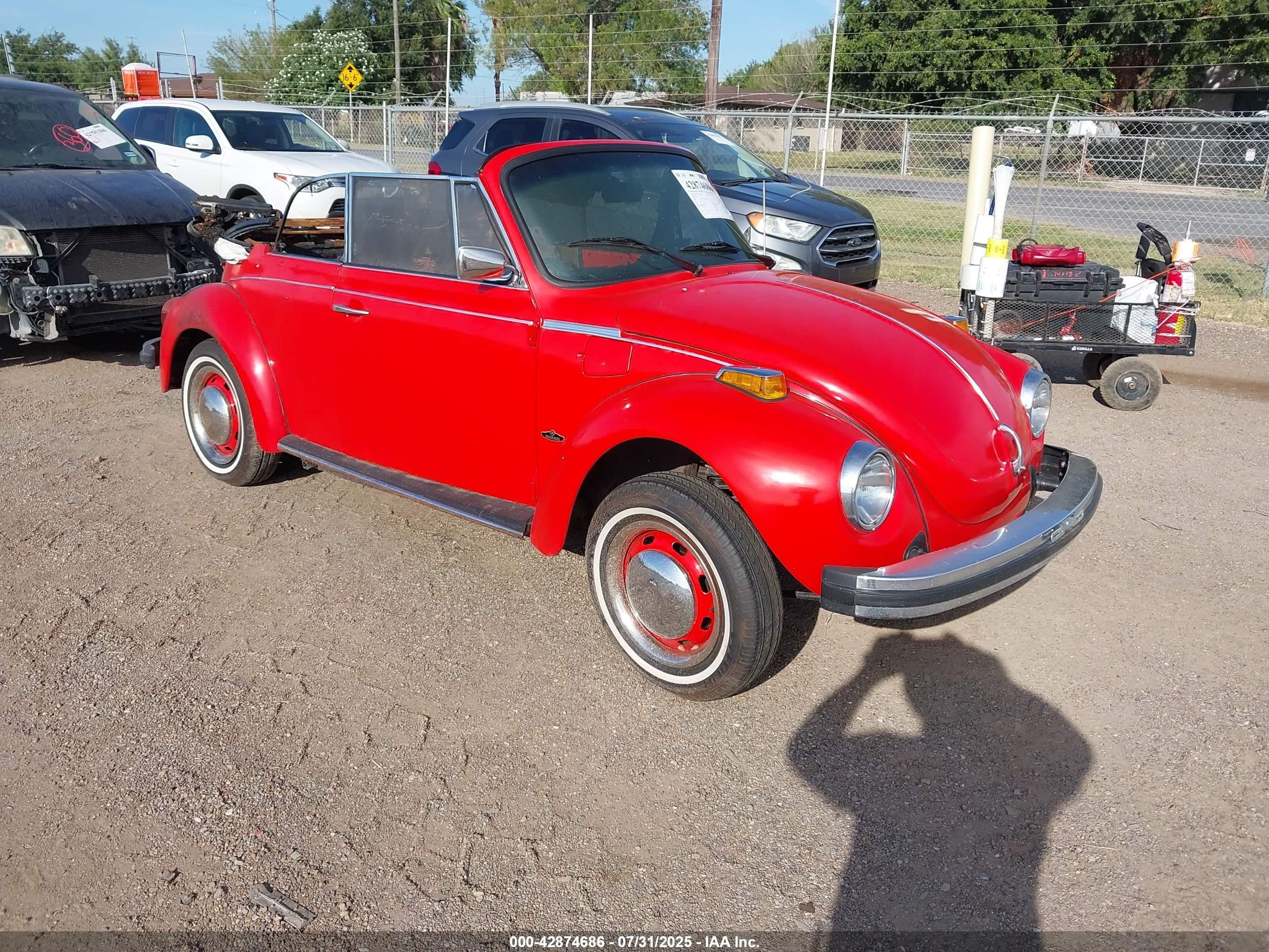 1978 Volkswagen Beetle   Red vin: 1582039462       