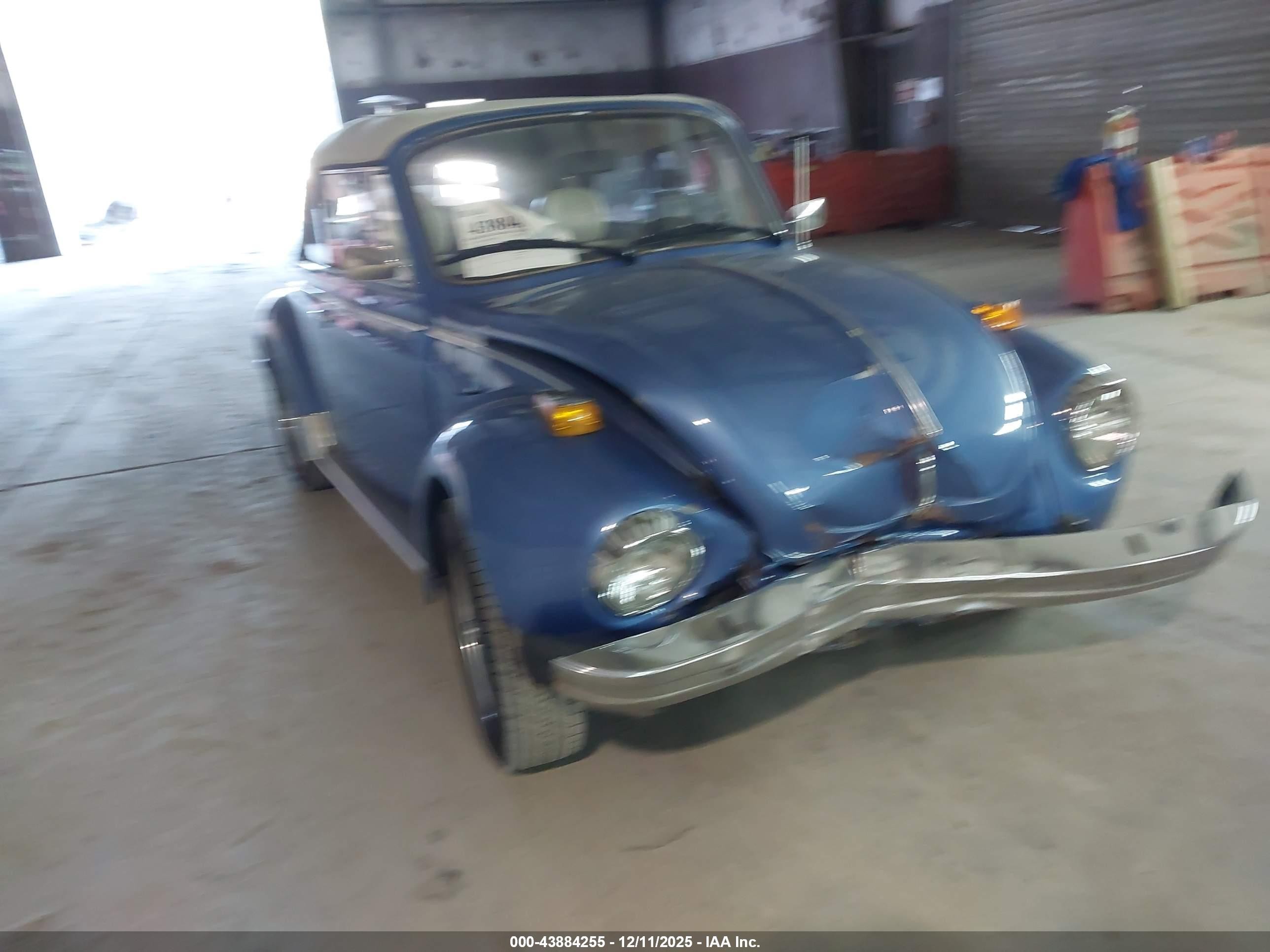 1978 Volkswagen Beetle   Blue vin: 1582050611       
