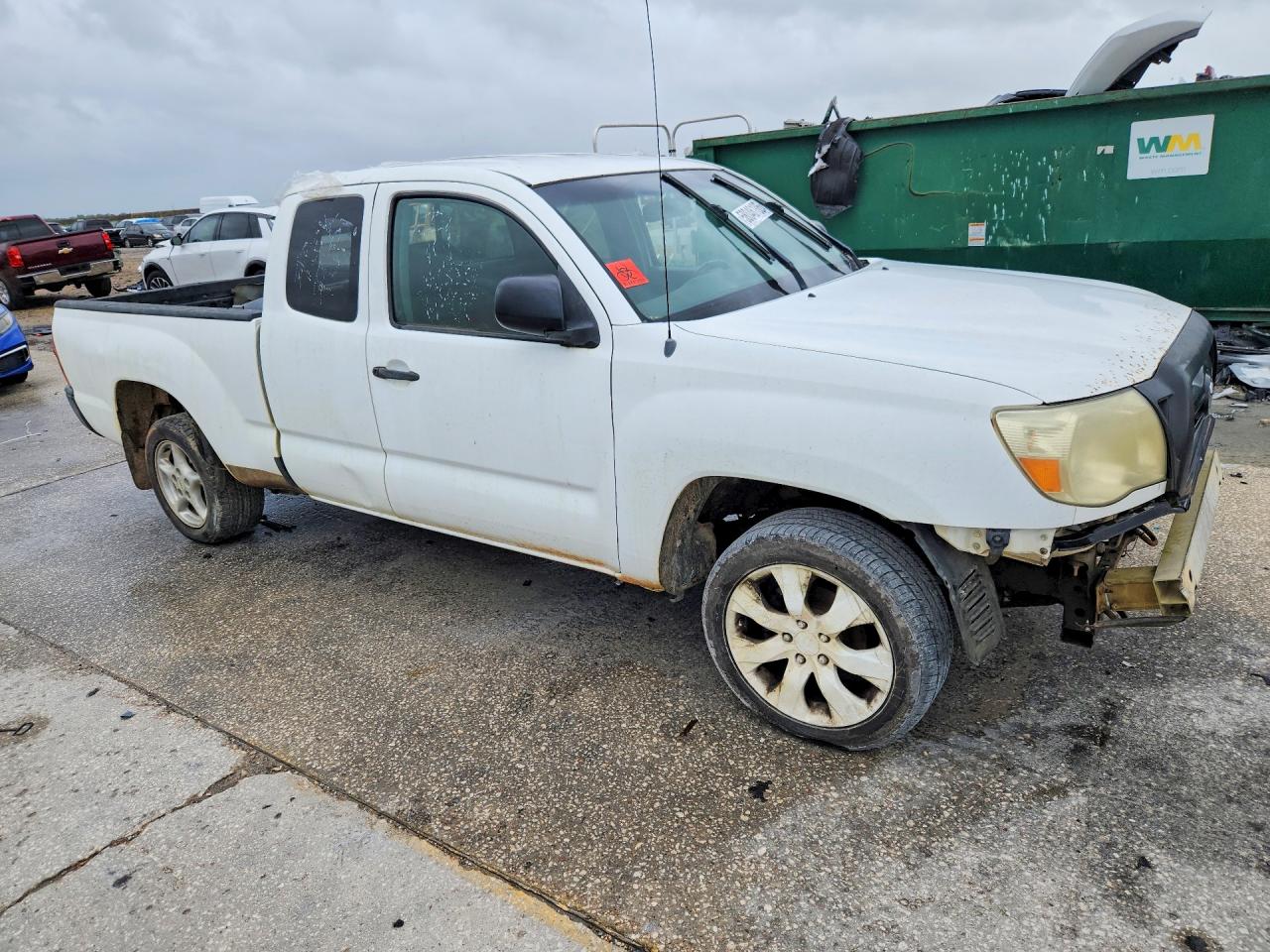 2007 Toyota Tacoma Access Cab White vin: 5TETX22N17Z443121