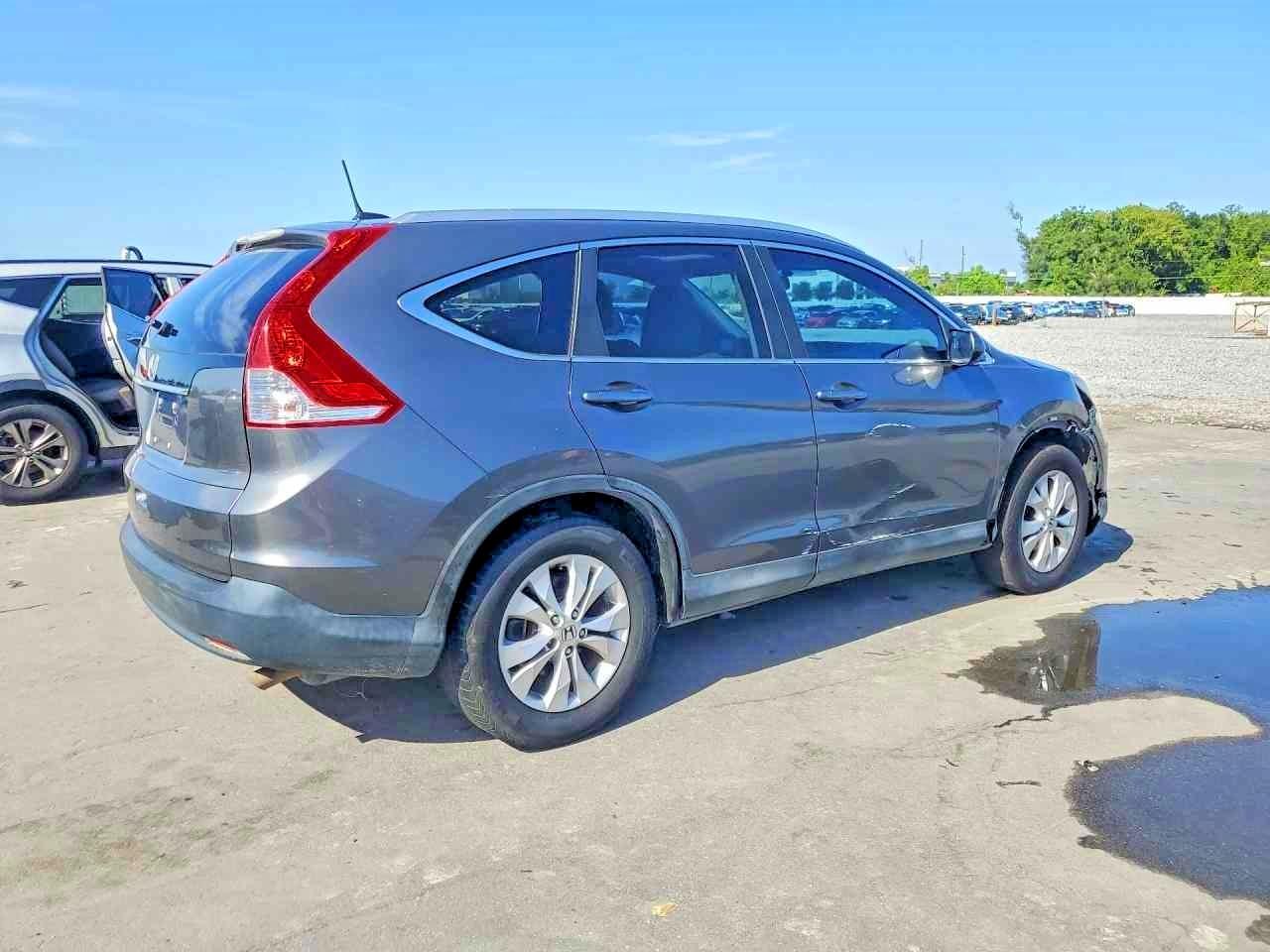 2014 Honda Cr-v Exl Серый vin: 2HKRM3H74EH565621