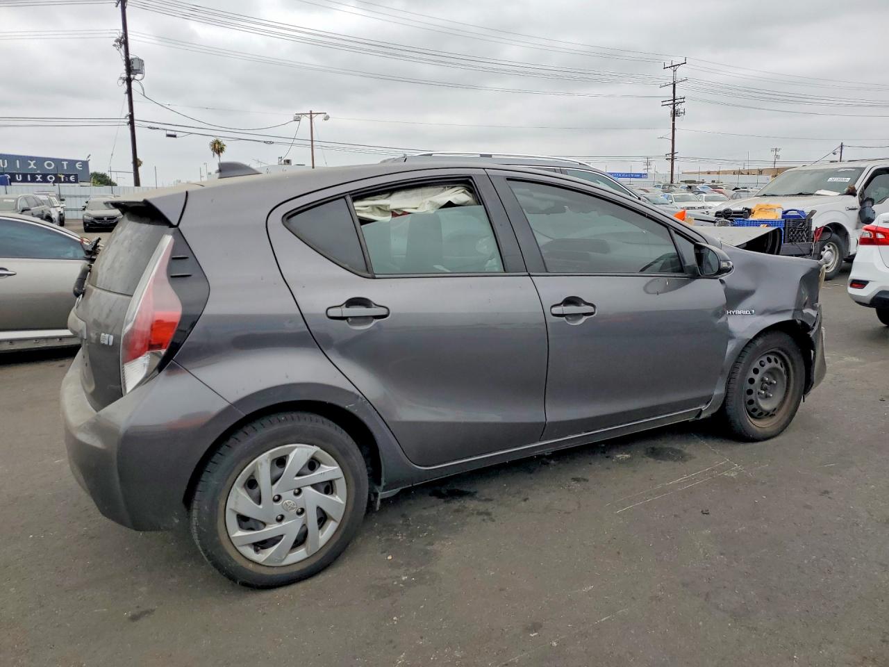 2015 Toyota Prius C One Gray vin: JTDKDTB38F1101800