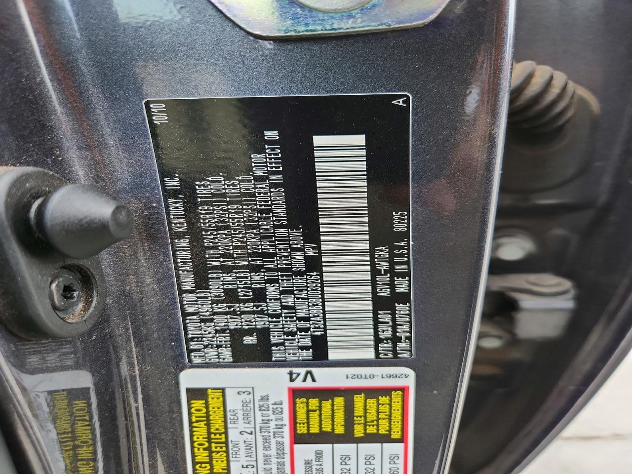 2011 Toyota Venza Fwd 4cyl Charcoal vin: 4T3ZA3BB3BU039264