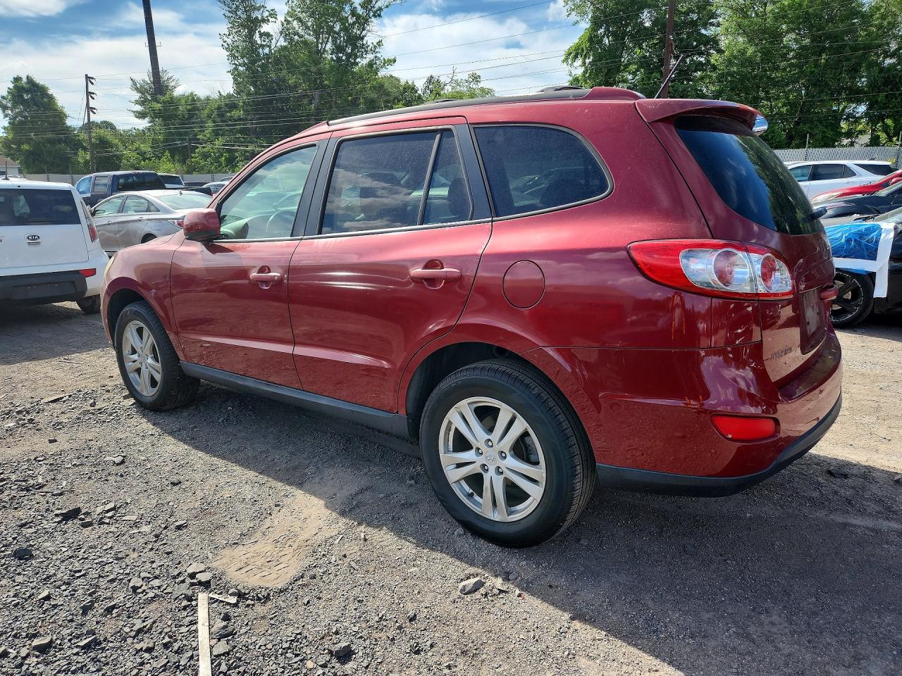 2011 Hyundai Santa Fe Se Красный vin: 5XYZHDAG3BG003815