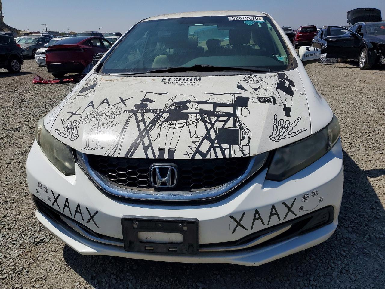 2015 Honda Civic Lx Белый vin: 2HGFB2F5XFH558513