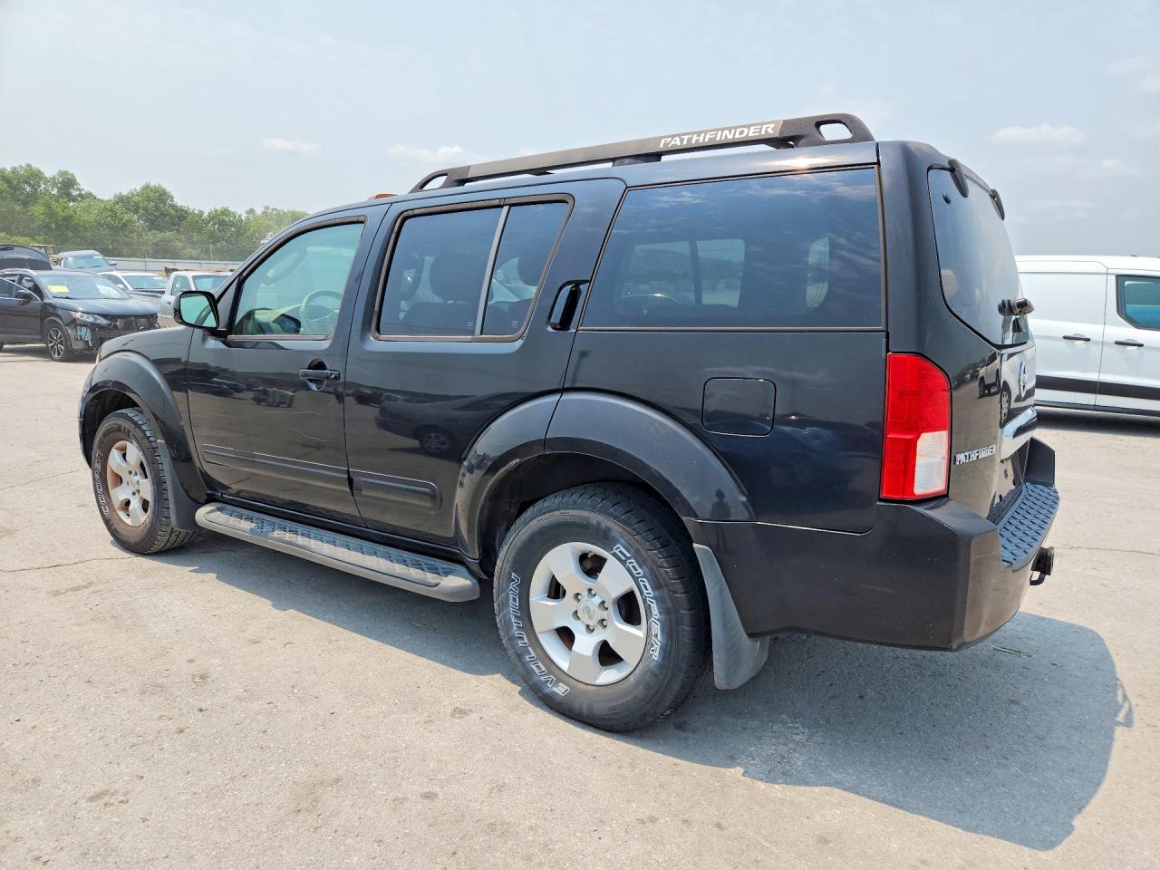 2007 Nissan Pathfinder S Black vin: 5N1AR18UX7C609012