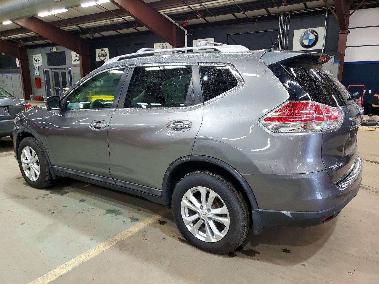 2015 Nissan Rogue Sv Серый vin: 5N1AT2MV1FC794734