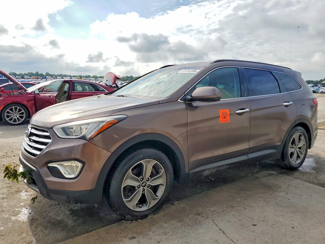 2013 Hyundai Santa Fe Gls Brown vin: KM8SM4HFXDU030484
