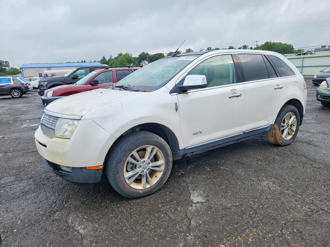 2010 Lincoln Mkx White vin: 2LMDJ8JC5ABJ23413