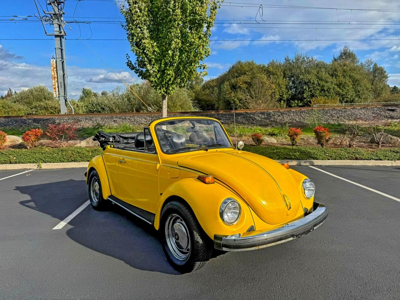 1979 Volkswagen Beetle Yellow vin: 1592000623