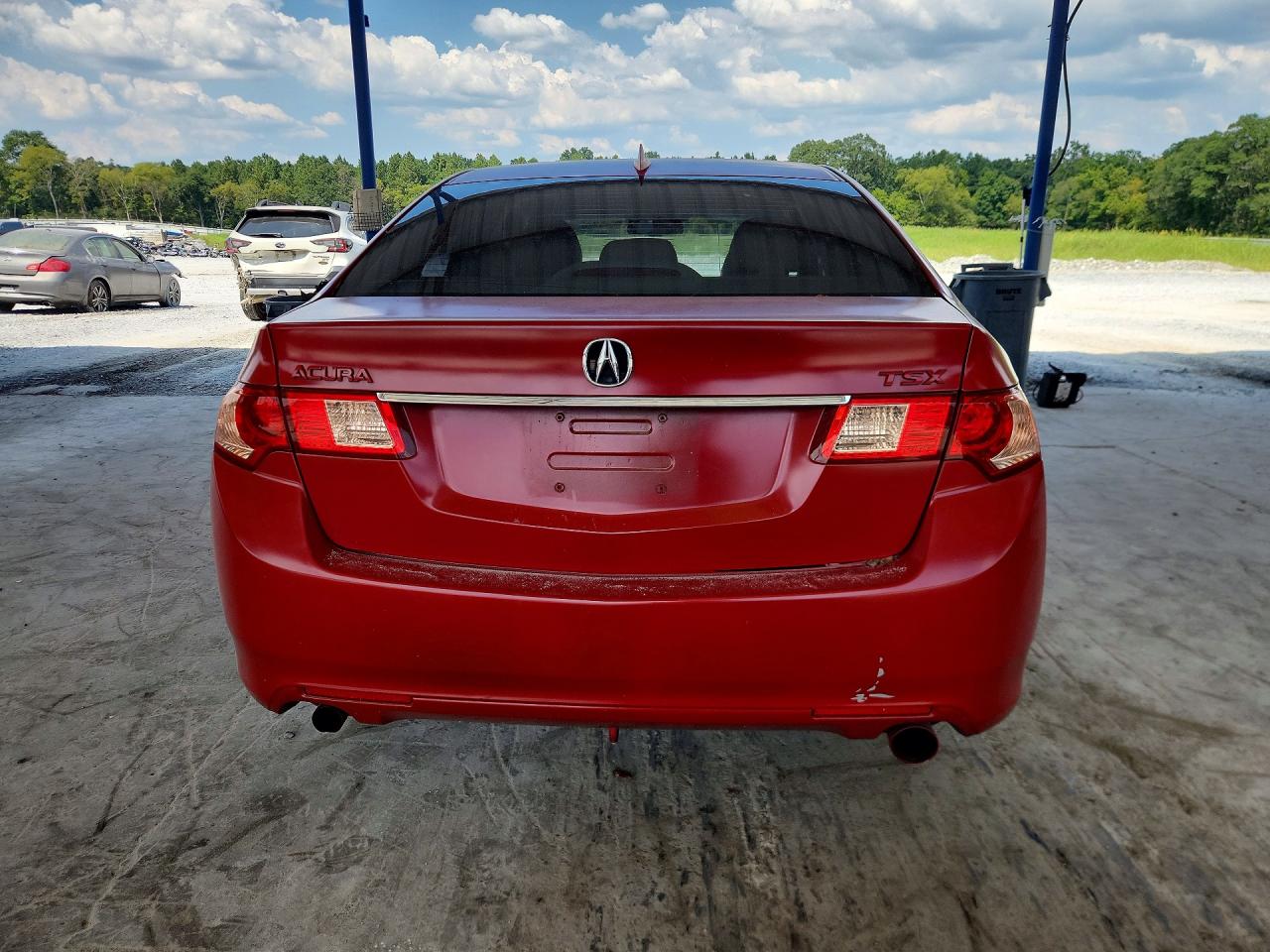 2011 Acura Tsx Red vin: JH4CU2F68BC010297