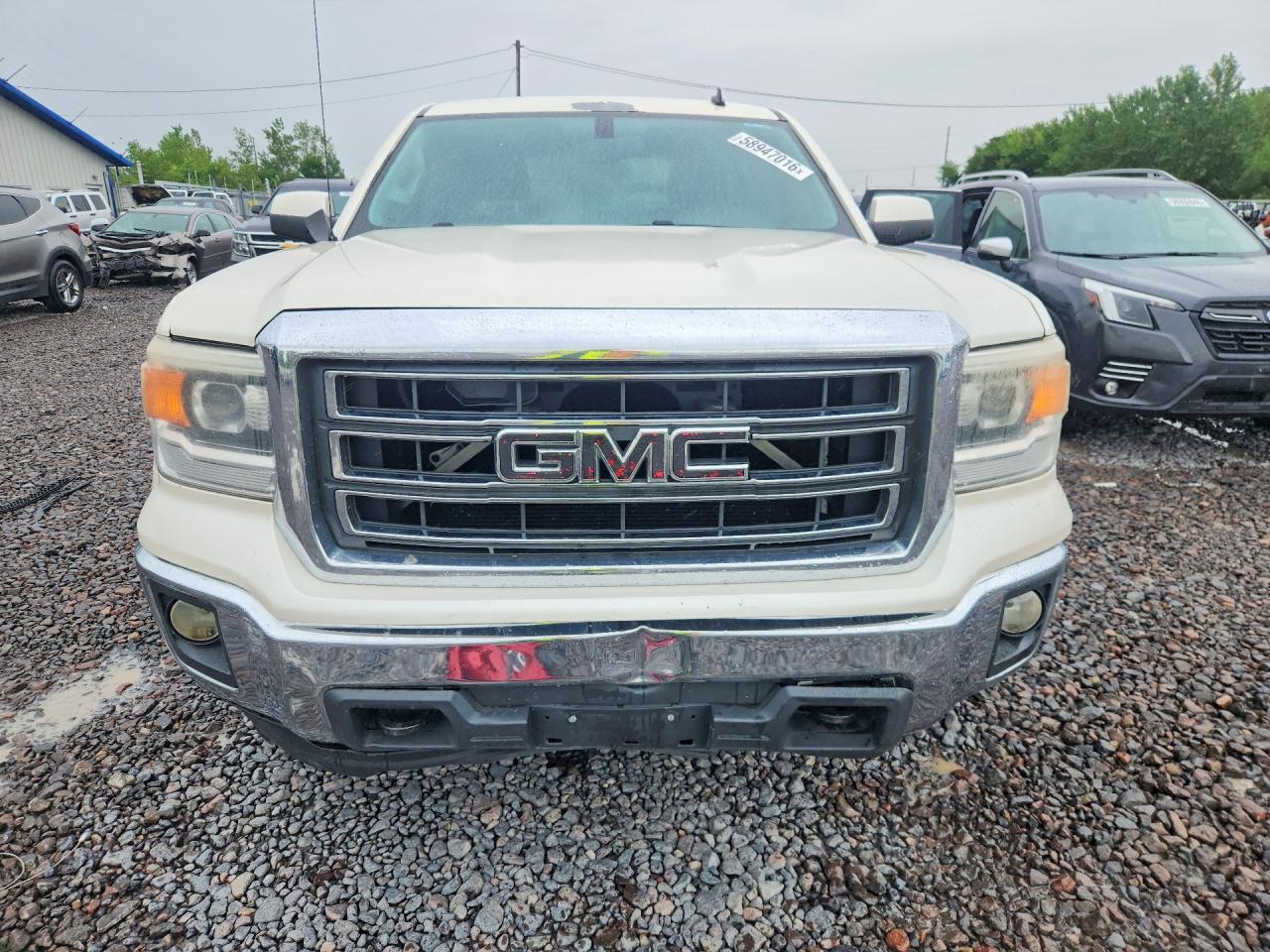 2014 Gmc Sierra K1500 Sle White vin: 3GTU2UEC6EG133385