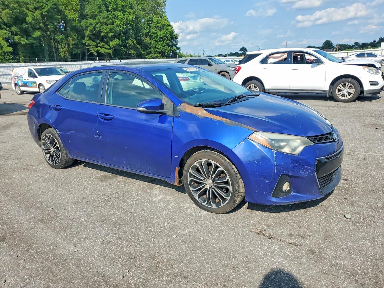 2015 Toyota Corolla S Plus Blue vin: 2T1BURHE3FC267567