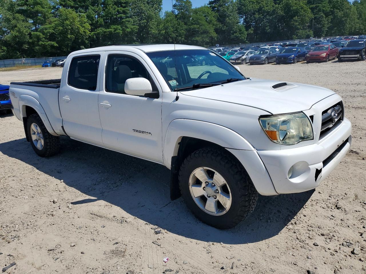 2010 Toyota Tacoma Double Cab Long Bed White vin: 3TMMU4FN9AM022884