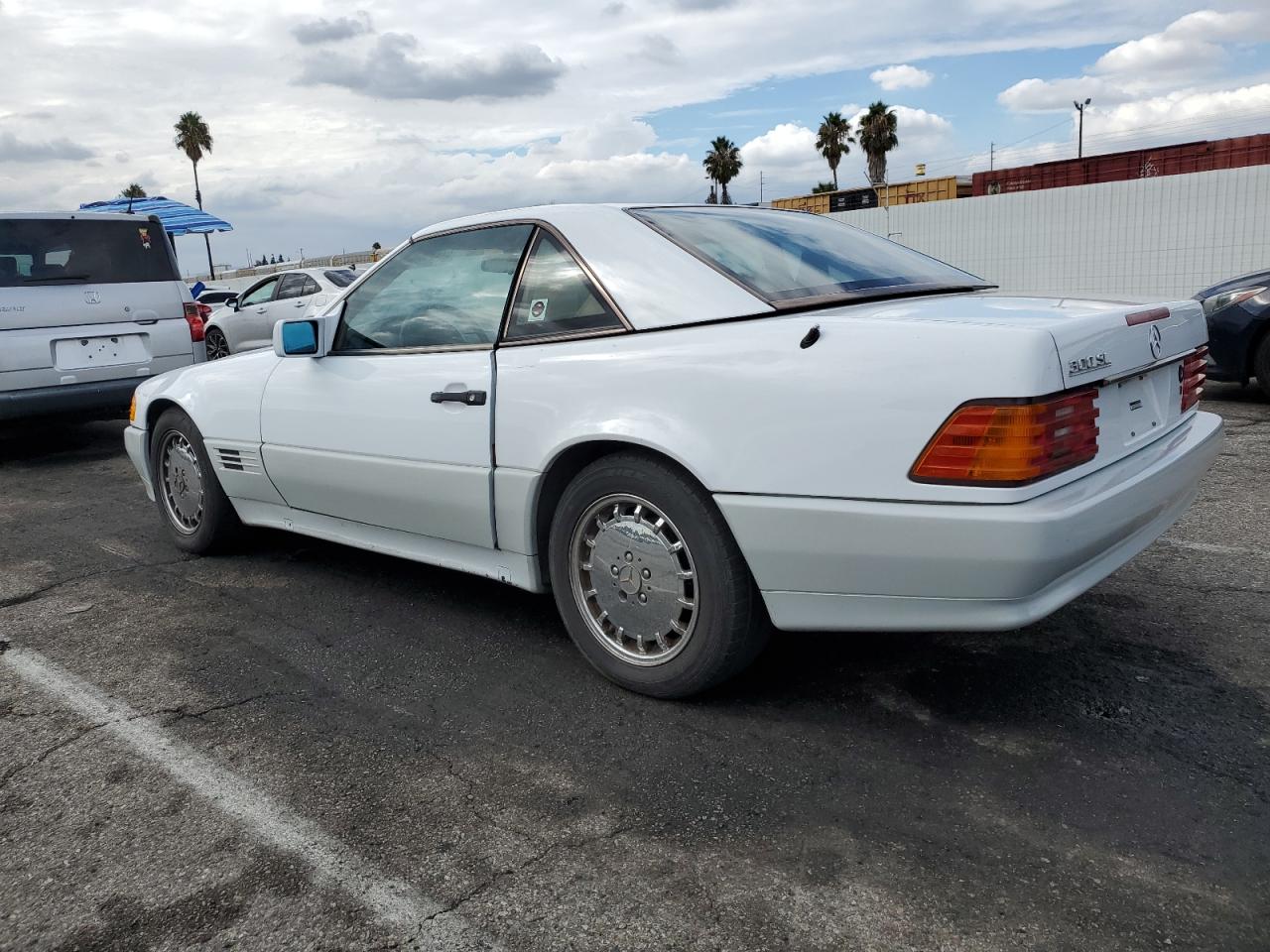 1991 Mercedes-benz 300 Sl White vin: WDBFA61EXMF025185