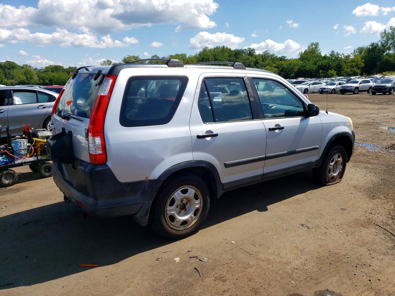 2005 Honda Cr-v Lx Silver vin: SHSRD78505U302832