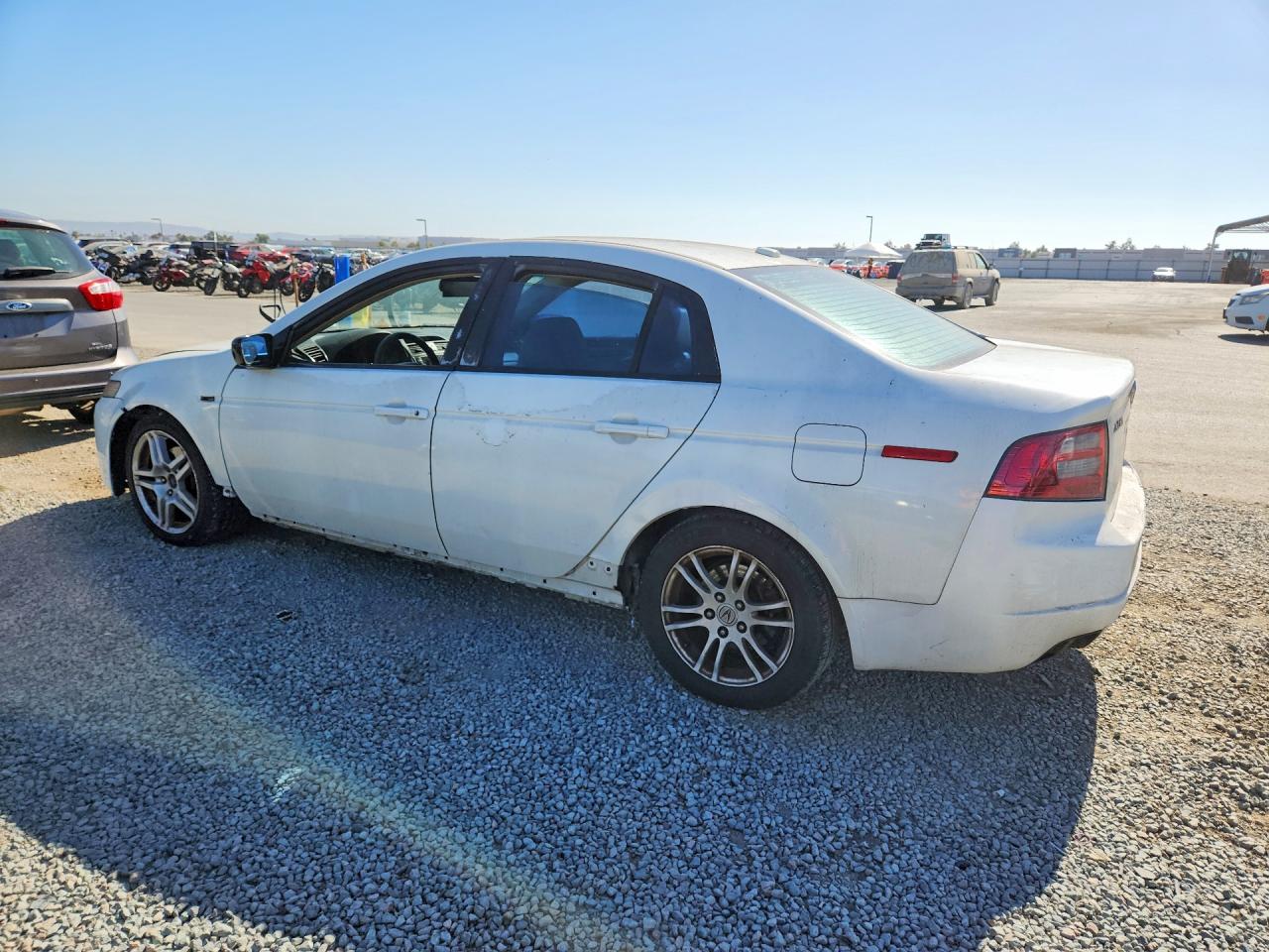 2007 Acura Tl White vin: 19UUA66297A043154