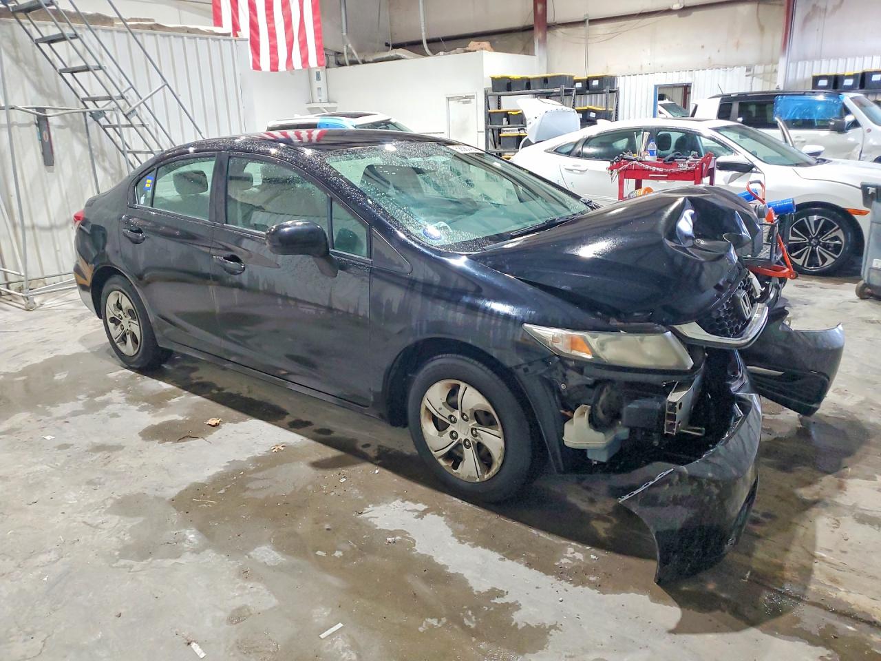 2015 Honda Civic Lx Black vin: 19XFB2F52FE009852