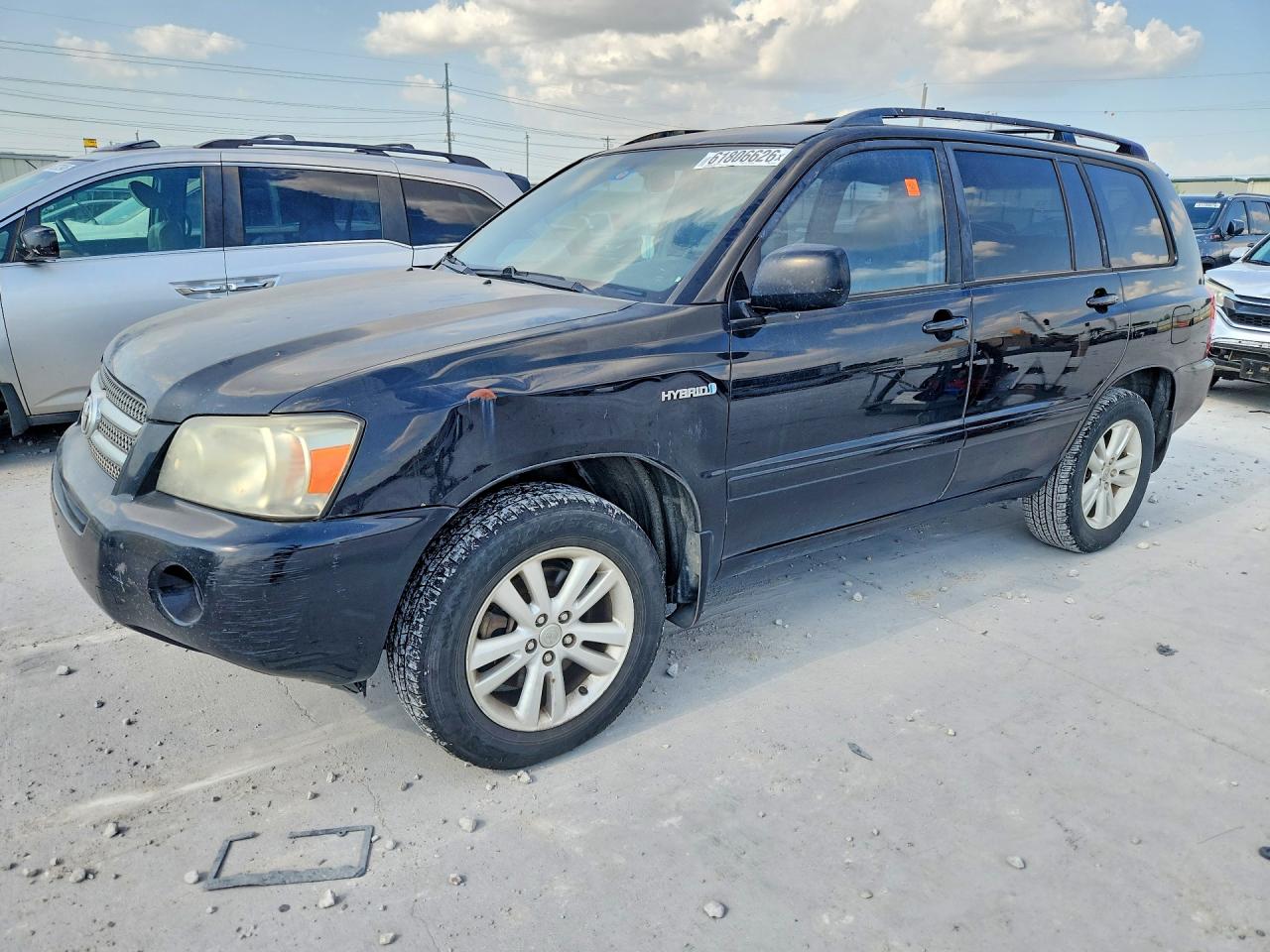 2006 Toyota Highlander Hybrid Black vin: JTEEW21A260021976