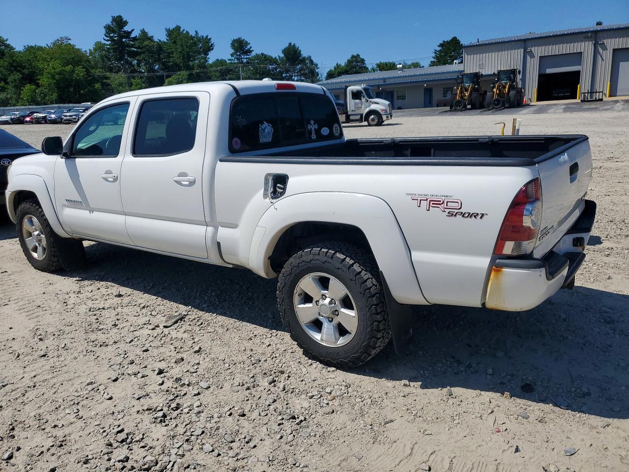 2010 Toyota Tacoma Double Cab Long Bed White vin: 3TMMU4FN9AM022884